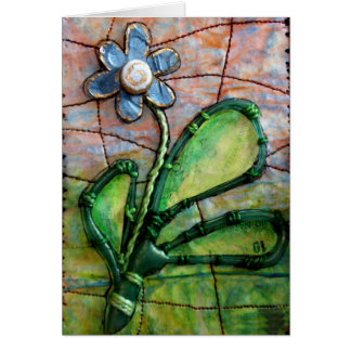 Fleur colorée de médias mélangés