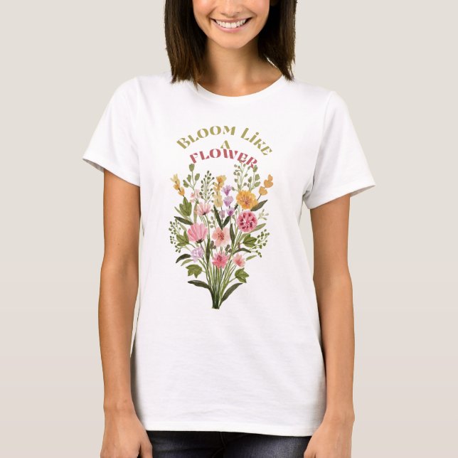 Fleur comme un t-shirt fleuri (Devant)