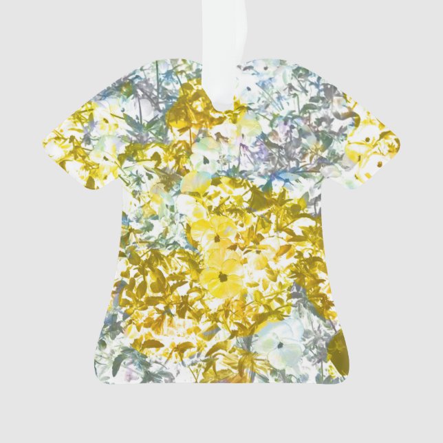 Fleur couleur gris-jaune design motif (devant)