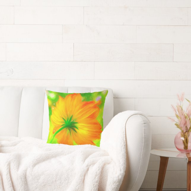 Fleur Coussin de Soleil Jeté (Canapé)