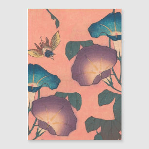 Fleur d'abeille rose Art classique Hokusai