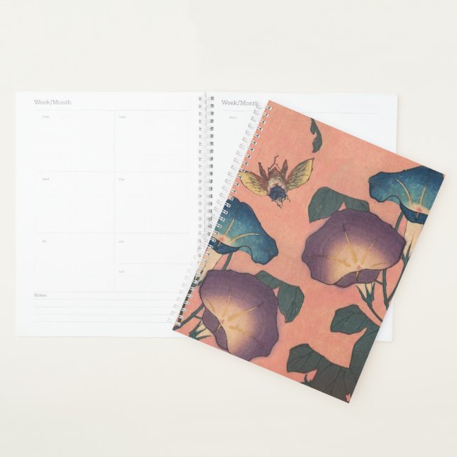 Fleur d'abeille rose Art classique Hokusai (Devant avec enveloppe)