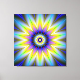 Fleur dans la toile de fleurs Impression