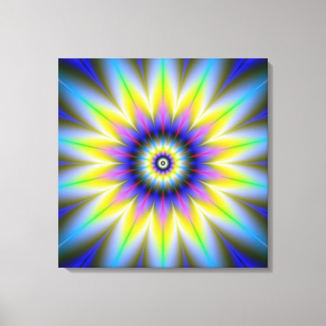 Fleur dans la toile de fleurs Impression (Recto)