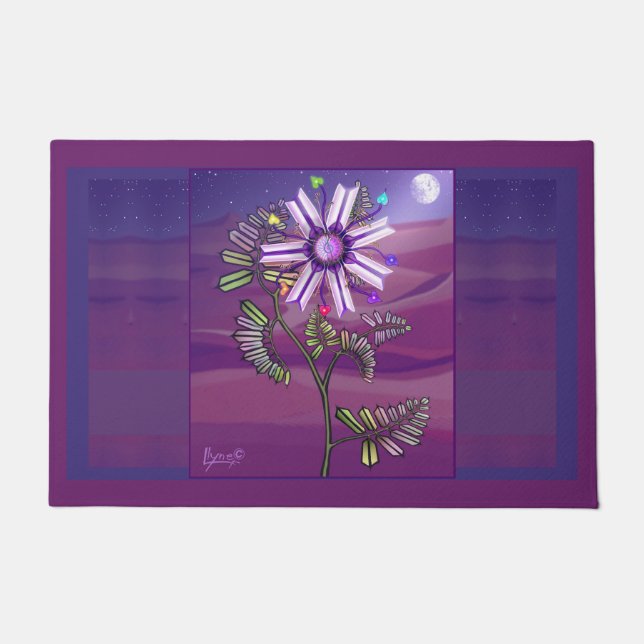 Fleur dans le paillasson du désert (Devant)