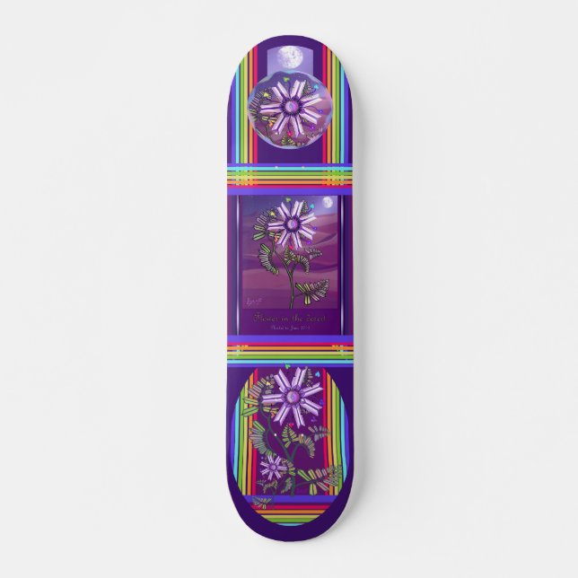 Fleur dans le Skateboard du désert (Devant)
