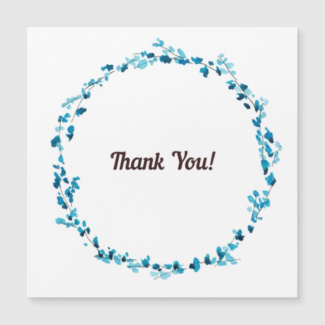 Fleur d'aquarelle bleue (Devant)