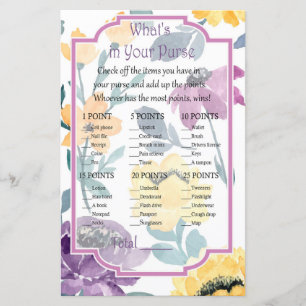 Fleur d'aquarelle violette Qu'y a-t-il dans votre 