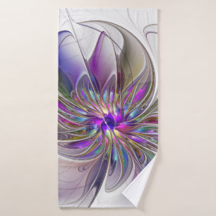 Fleur d'art Abstrait, énergique et coloré