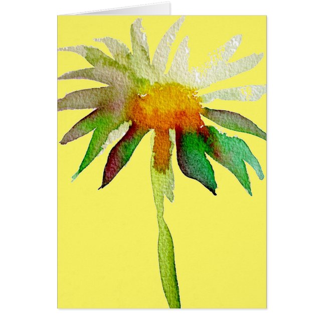 Fleur d'art moderne marguerite jaune (Devant)