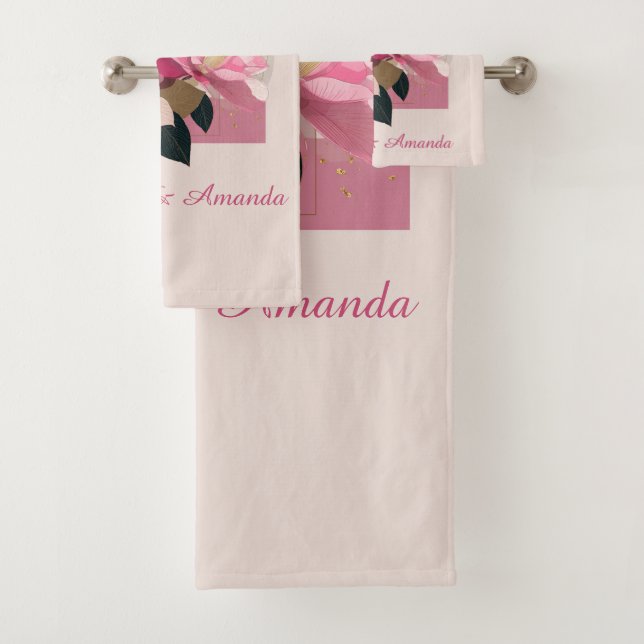 Fleur de Camellia rose (En situation)