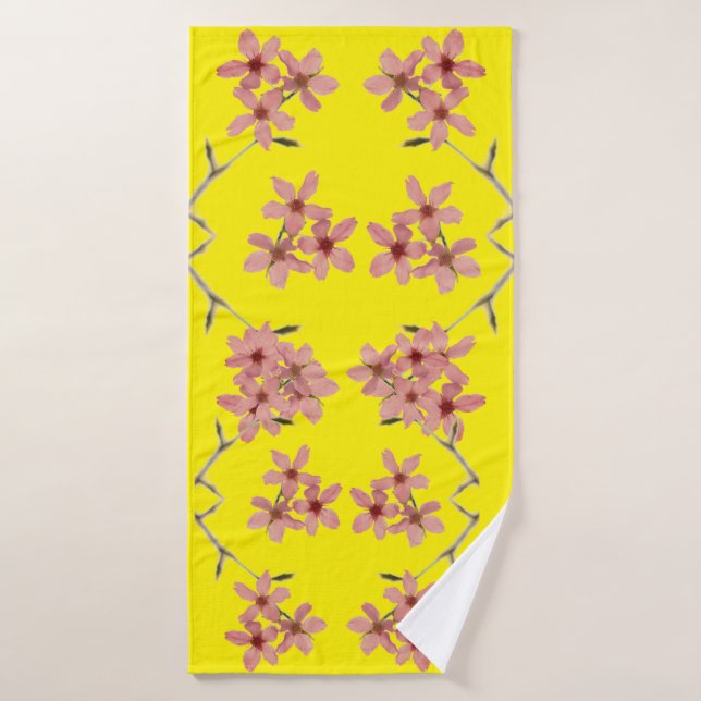 Fleur de cerise (Serviette de bain)
