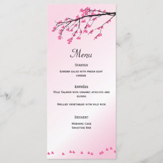 Fleur de cerisier rose | Carte Menu