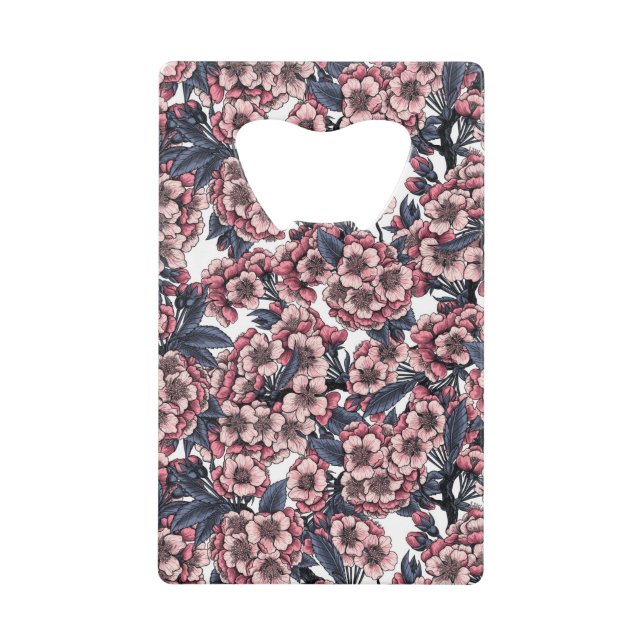 Fleur de cerisier rose et bleu (Devant)