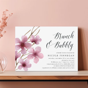 Fleur de cerisiers   Brunch & Bubbly Invitation