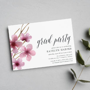 Fleur de cerisiers   Invitation du Graduation Part