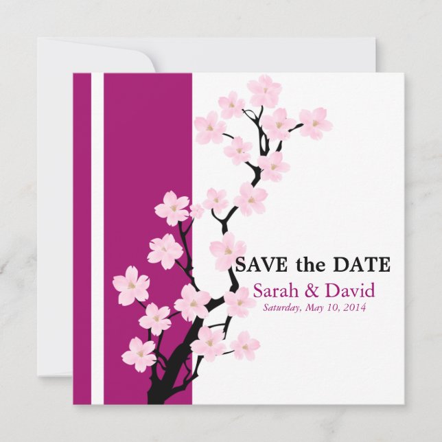 Fleur de cerisiers | Save the date (Devant)