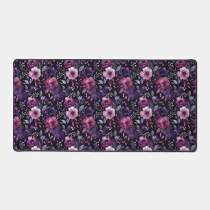 Fleur de chalet foncé en Aquarelle violette et ros