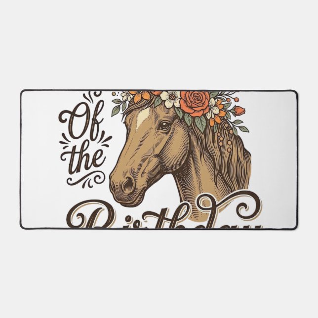 Fleur de cheval occidental vintage pour l'annivers (Recto)