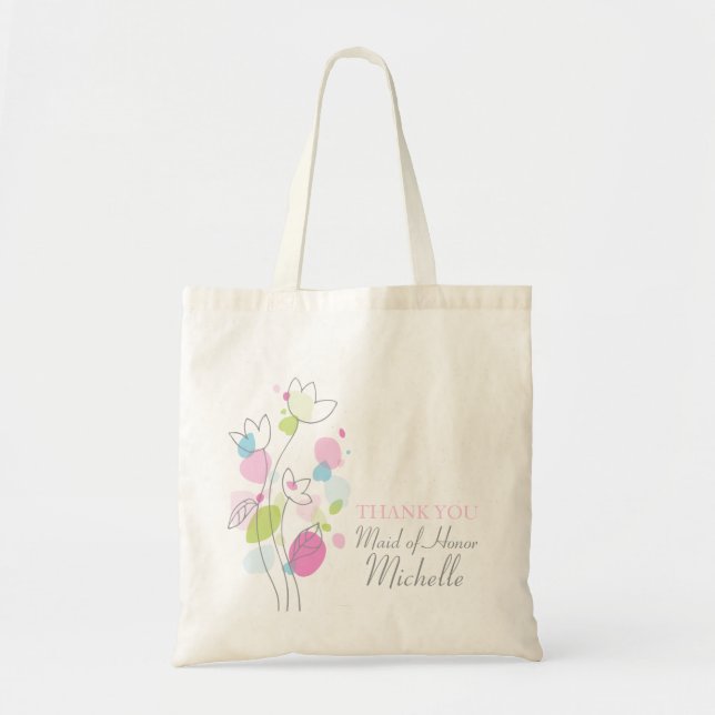 Fleur de confetti moderne mariage domestique sac d (Devant)