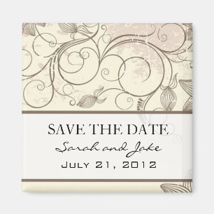 Fleur de crème Sauvez Le Magnet De Frigo Date