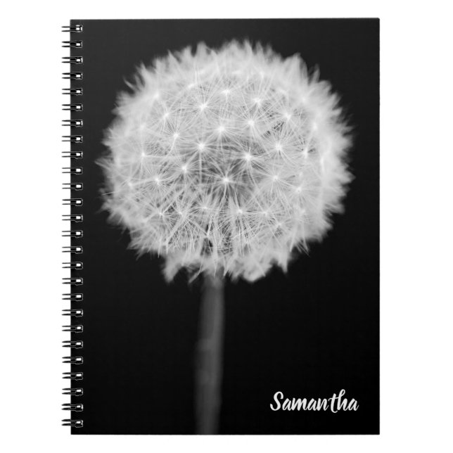 Fleur de Dandelion carnet spiral (Devant)
