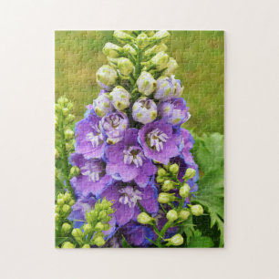 Fleur de Delphinium Larkspur Puzzle moyen