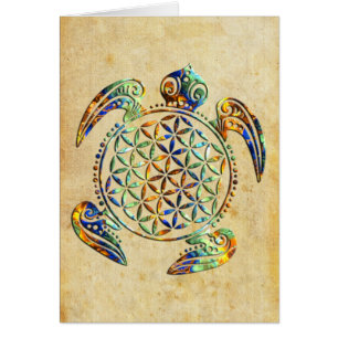 Fleur de DES Lebens - tortue de la vie/Blume
