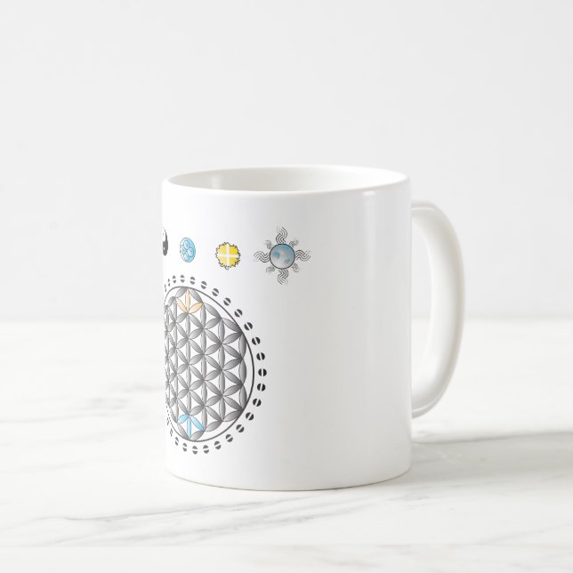 Fleur de divinité de la vie dans la tasse de (Devant droit)