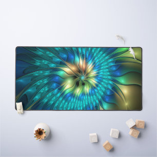 Fleur de fantaisie lumineuse, fractale abstraite c