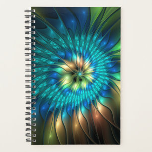 Fleur de fantaisie lumineuse, fractale abstraite c
