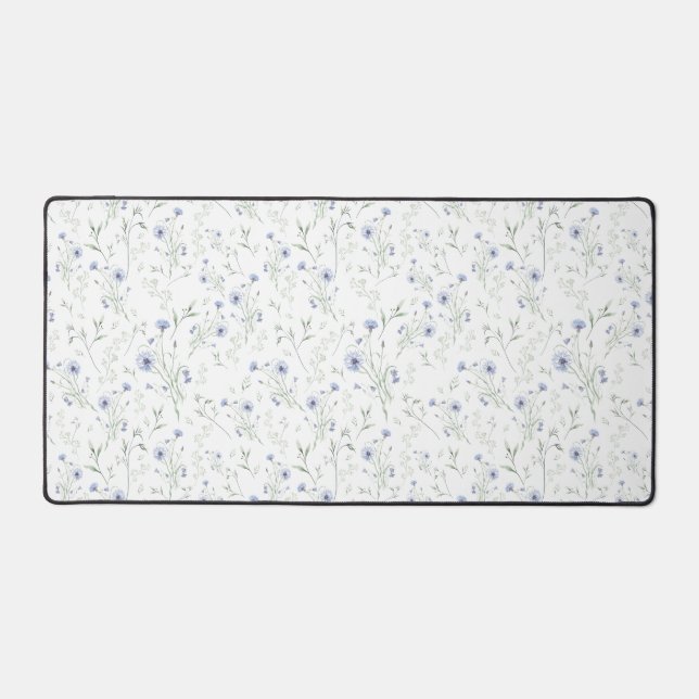 Fleur de fleur sauvage aquarelle bleu sauge nom pe (Recto)