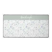 Fleur de fleur sauvage aquarelle bleu sauge Nom pe