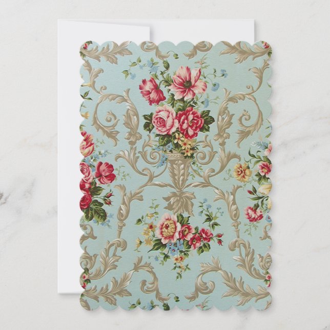 Fleur de fleurs - Invitations / RSVP Marie Antoine (Devant)