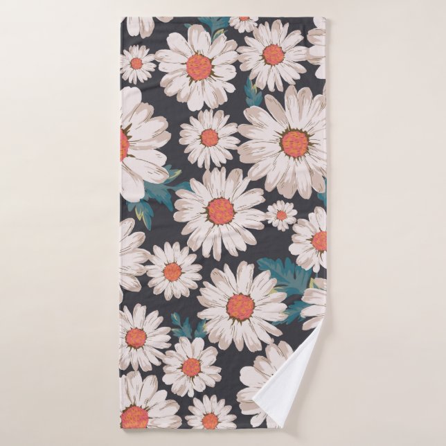 fleur de fleurs sans couture, motif d'impression m (Serviette de bain)