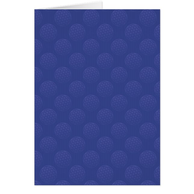 Fleur de la vie / Blume des Lebens - bleu motif (Devant)