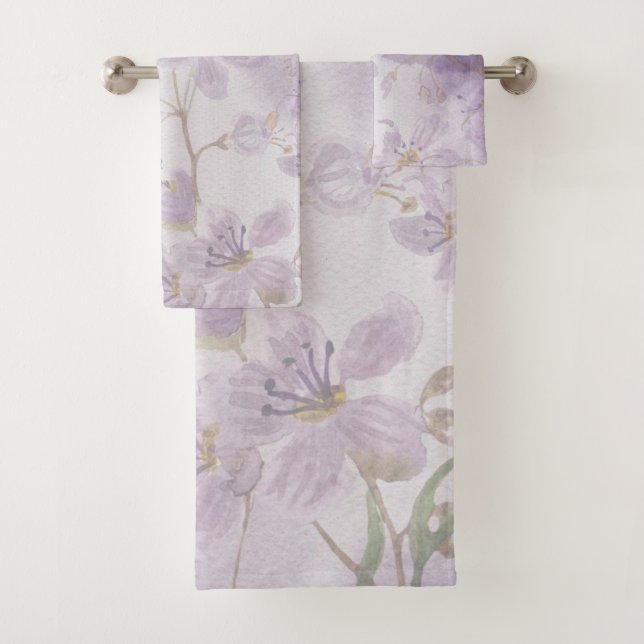 Fleur de Lavande Douce Aquarelle Violette (En situation)