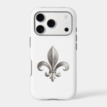 Fleur De Lis argentée