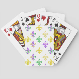 Fleur de Lis Beads - Cartes de jeu blanches
