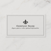 Fleur De Lis Carte de visite