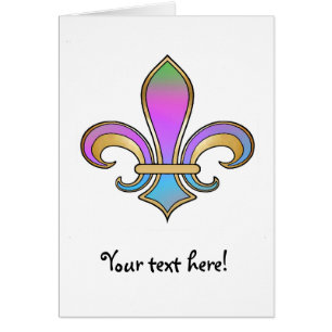 Fleur de Lis dans des couleurs ombragées
