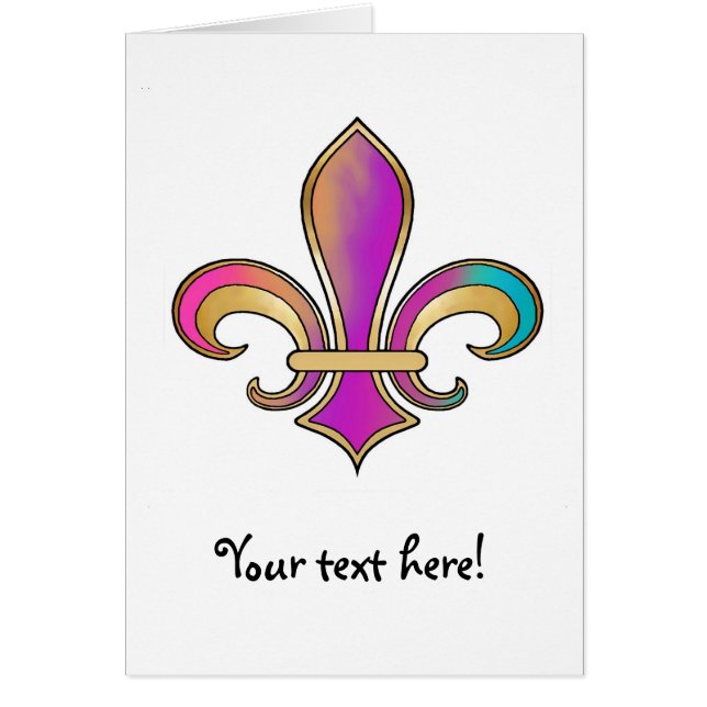 Fleur de Lis dans les couleurs ombragées (Devant)