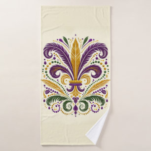 Fleur de lis jaune et vert violet