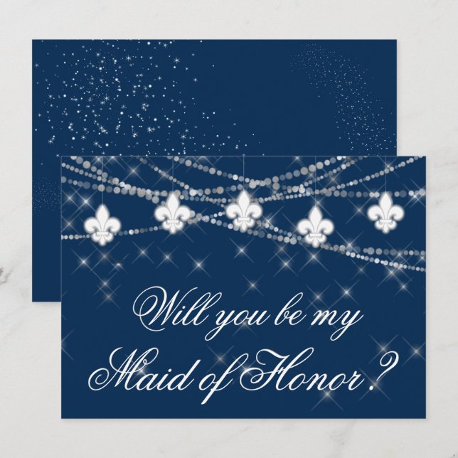 Fleur de Lis Lumières Bleues | Soyez ma servante d (Devant / Derrière)