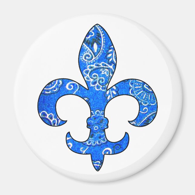 Fleur de lis Magnet Bandana (Devant)