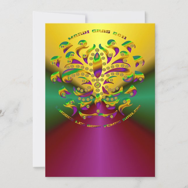 Fleur de lis Mardi-Gras 2011 V-2 (Devant)