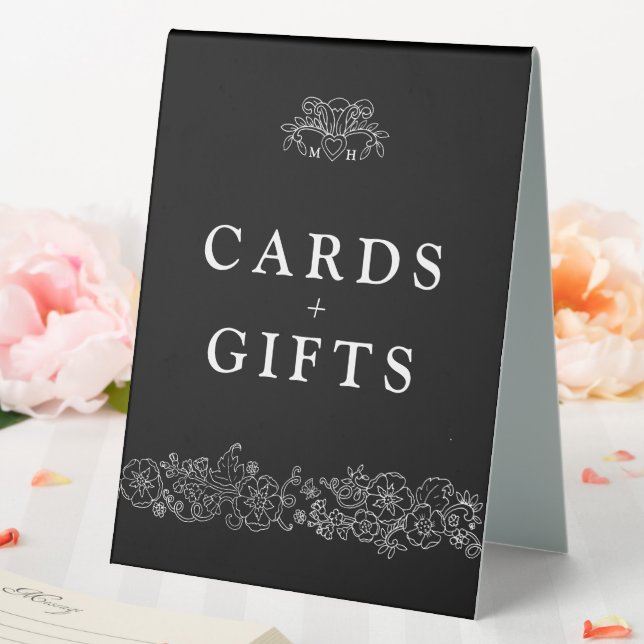 Fleur de lis mariage noir blanc mariage signe cade (In SItu (Mariage))