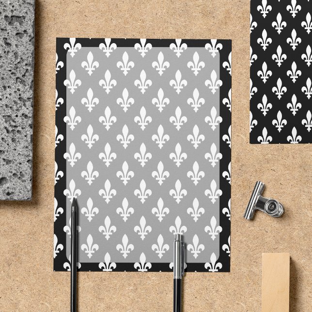 Fleur de Lis Motif, française, royale, blanche (Créateur téléchargé)