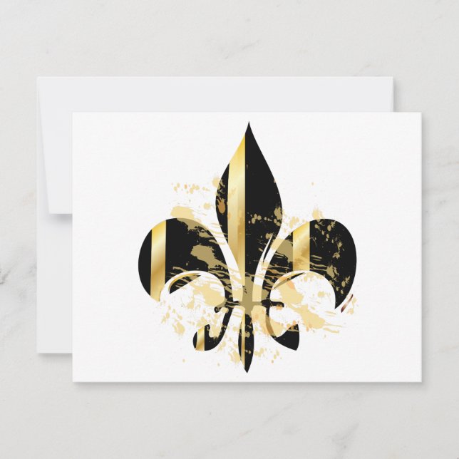 Fleur de Lis noir et or (Devant)