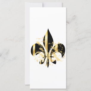 Fleur de Lis noir et or